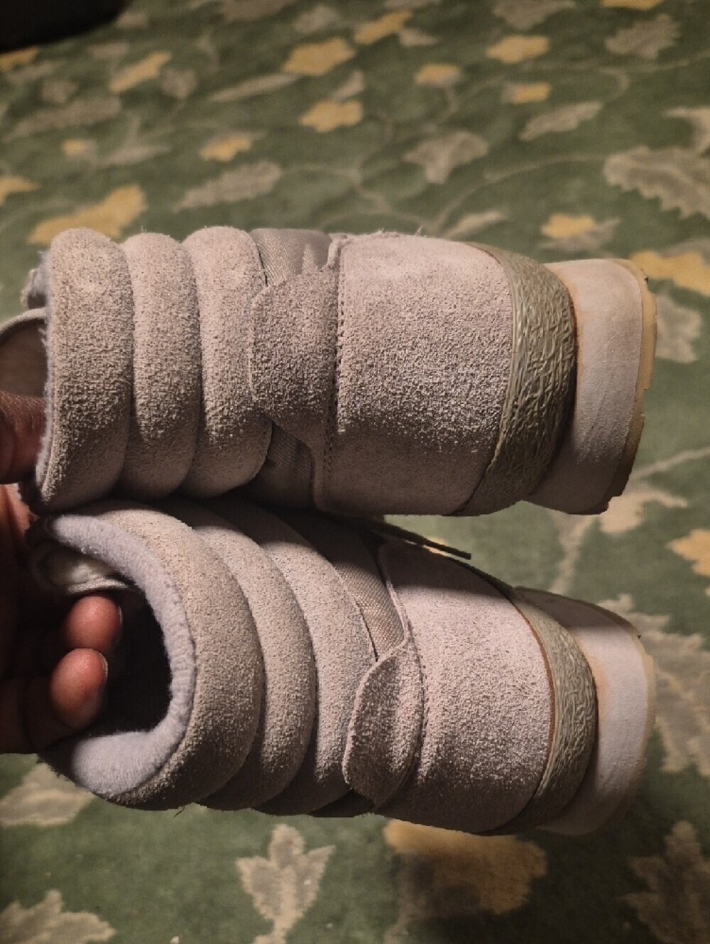 L.L. Bean Light Gray High-Top Women's Sneakers - Picture 3 of 12